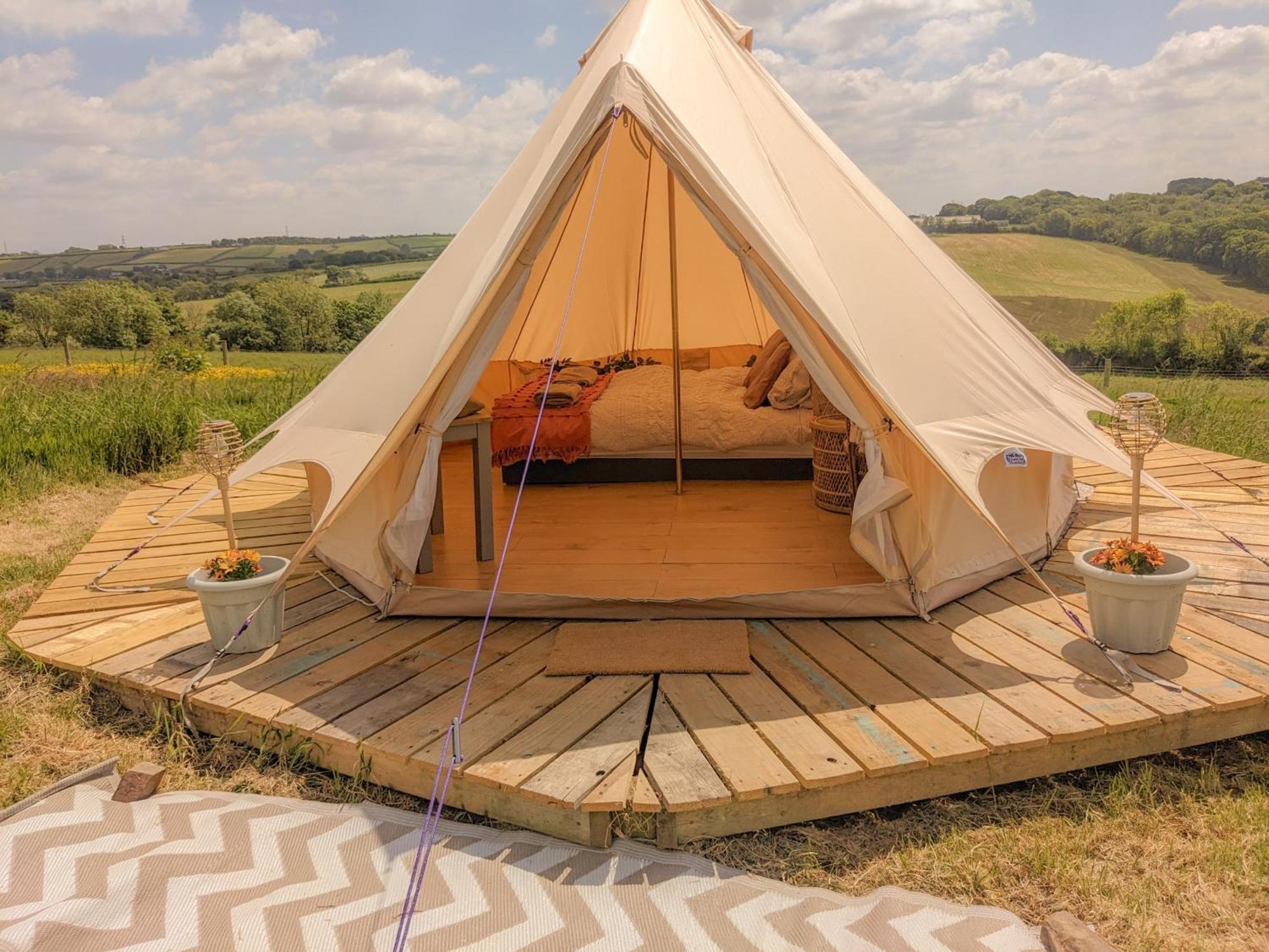 Immaculate Bell Tent Retreat North Devon بيدفورد المظهر الخارجي الصورة